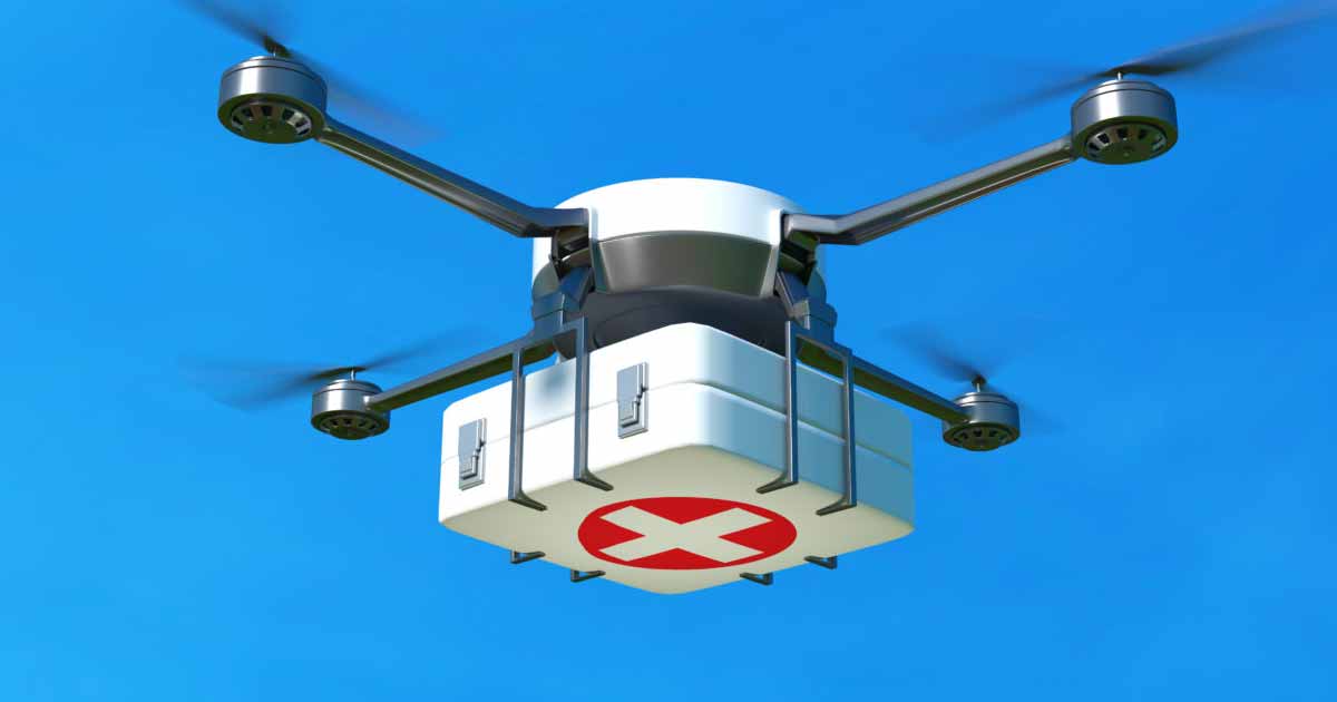 Apoyo de drones en el suministro y equipamiento médico