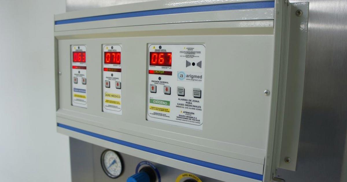 Sistemas de alarma para control de presión de gases medicinales